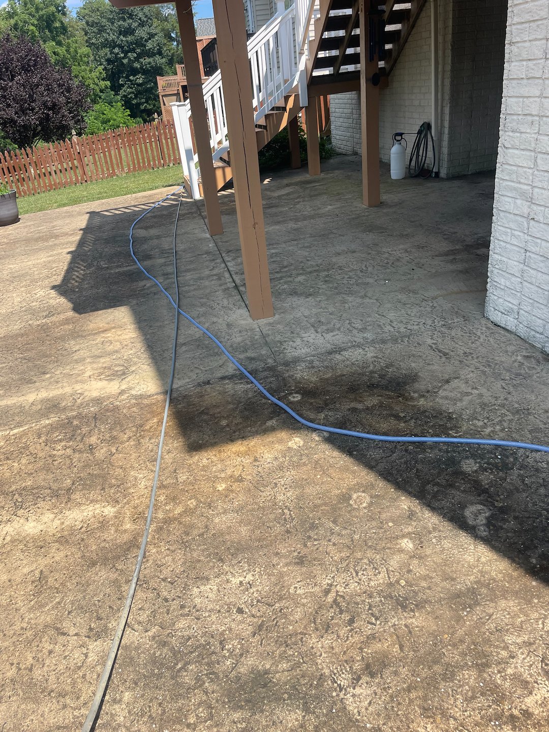 Concrete Patio Pressure Washing in Stephenson, VA | Clean, Bright & Ready for Entertaining
