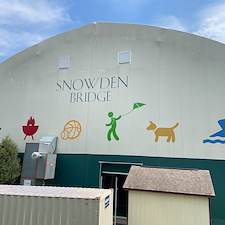 Top-Quality-Soft-Wash-of-Large-Fabric-Dome-Enclosure-for-Snowden-Bridges-HOA-in-Stephenson-VA 1